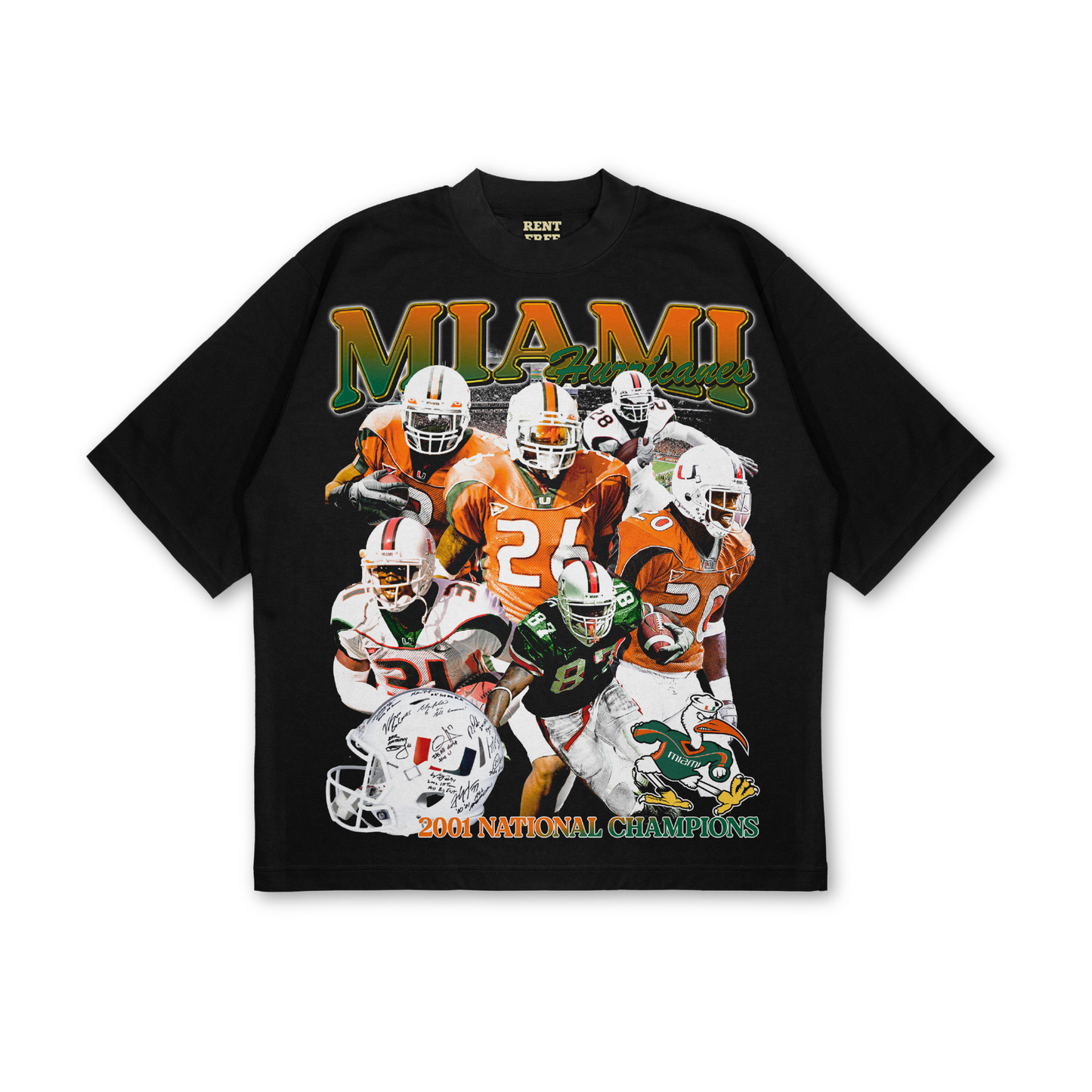 2001 Miami Hurricanes Championship Tee