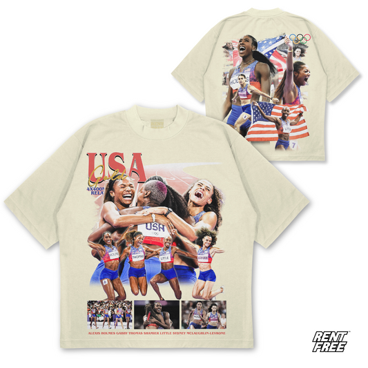 2024 Women's Track 4x400 Olympic Tee